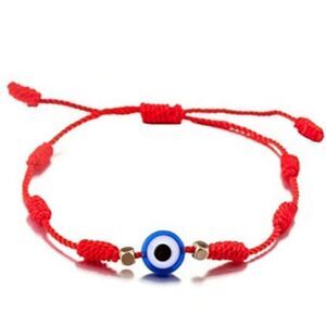 5/$25 Evil Eye & Hand Crafted Red String Adjustable Bracelet